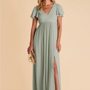 Birdy Grey Sage Maxi Dress with V-Neck